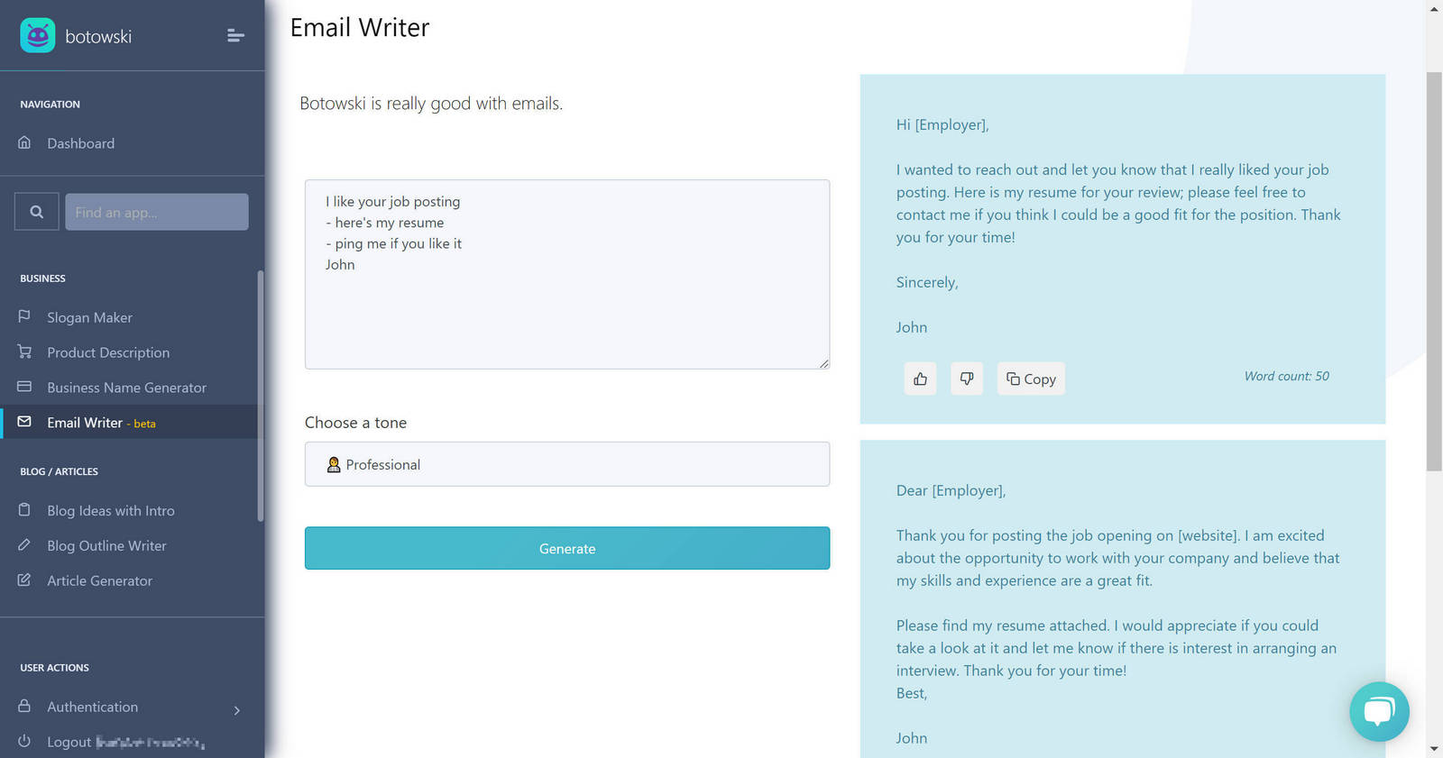 Will you write me emails. Ella write email.